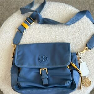 🔥TORY BURCH Perry Colorblock Nylon Crossbody Bag